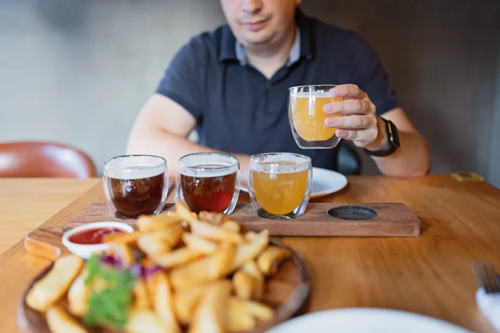 man is sittting in bar or restaurant and tasting a 2024 11 07 13 31 10 utc